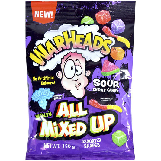 Warheads All Mixed Up Sour Chewy Candy Sugar Party