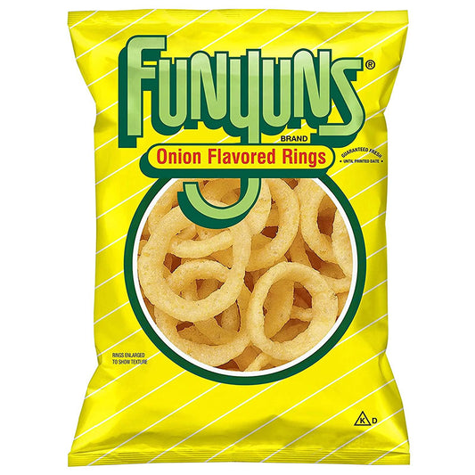 Funyuns Onion Flavoured Rings Crisps Snacks Sugar Party