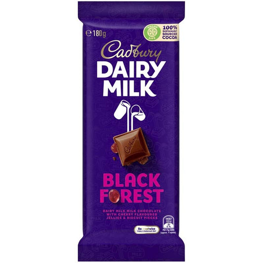 Cadbury Dairy Milk Black Forest 180g Sugar Party