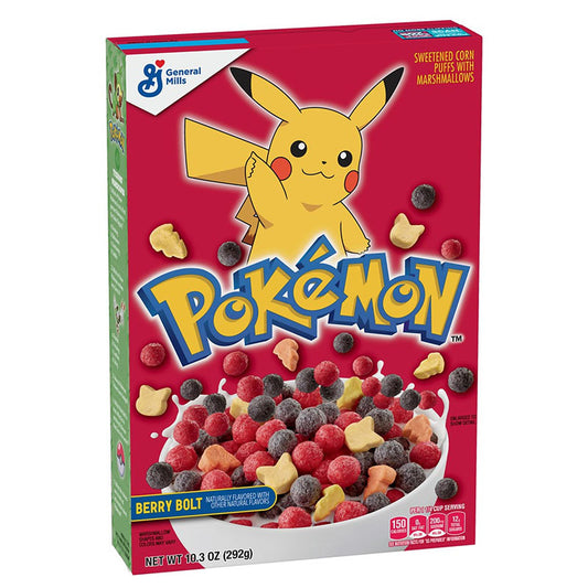 Pokemon Berry Bolt Cereal With Marshmallows 292g Sugar Party