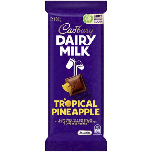 Cadbury Dairy Milk Tropical Pineapple 180g Sugar Party