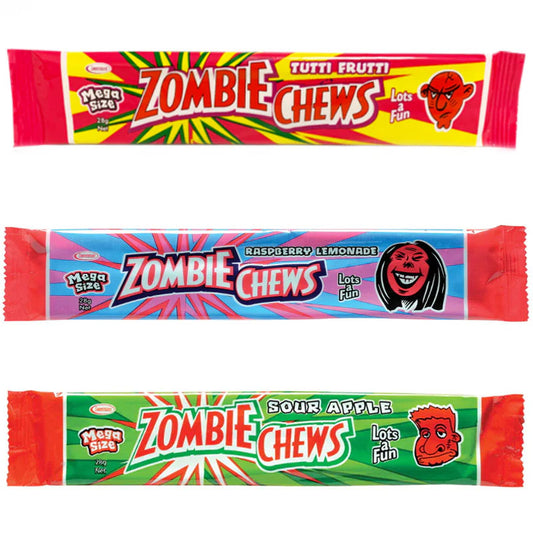 Zombie Chews Straps Sour - Multi Flavours Sugar Party